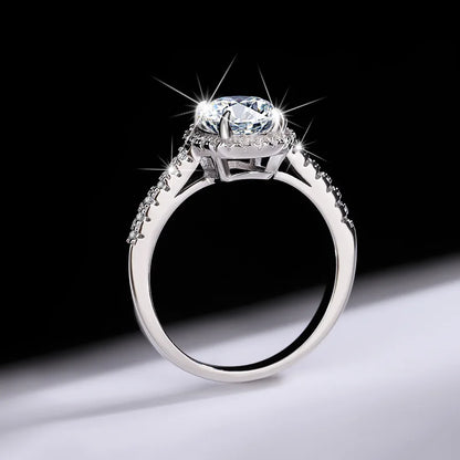 2ct Oval Moissanite Engagement Ring