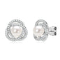6.5-7mm Vintage Freshwater Pearl Earrings | S925 Sterling Silver | Diamonds Grace