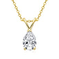 Pear Cut Moissanite Teardrop Pendant Necklace 1.5ct VVS | 925 Silver | Diamonds Grace