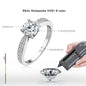 Round Moissanite Engagement Ring 1ct D Color | 925 Silver | Diamonds Grace