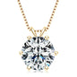 925 Sterling Silver Moissanite Pendant Necklace for Women | Engagement Gift | Diamonds Grace