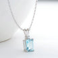 Oval Cut Amethyst Pendant Necklace | 925 Silver White Gold | Diamonds Grace