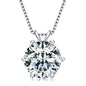 925 Sterling Silver Moissanite Pendant Necklace for Women | Engagement Gift | Diamonds Grace