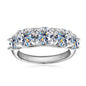 3.6ct Moissanite 5-Stone Engagement Ring D Color VVS1 | 925 Sterling Silver | Diamonds Grace