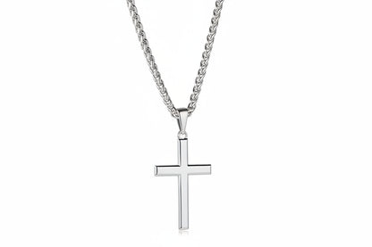 Men's 925 Sterling Silver Cross Pendant Necklace | Diamonds Grace