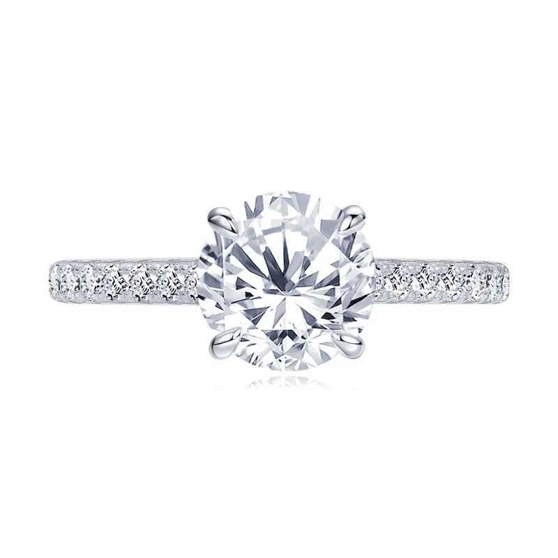 2CT Moissanite Engagement Ring 925 Sterling Silver | Diamonds Grace