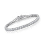Cubic Zirconia Tennis Bracelet | 3mm Pavé 925 Sterling Silver | Diamonds Grace