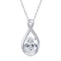 2.0CT Oval Moissanite Pendant Necklace | 925 Sterling Silver | Diamonds Grace
