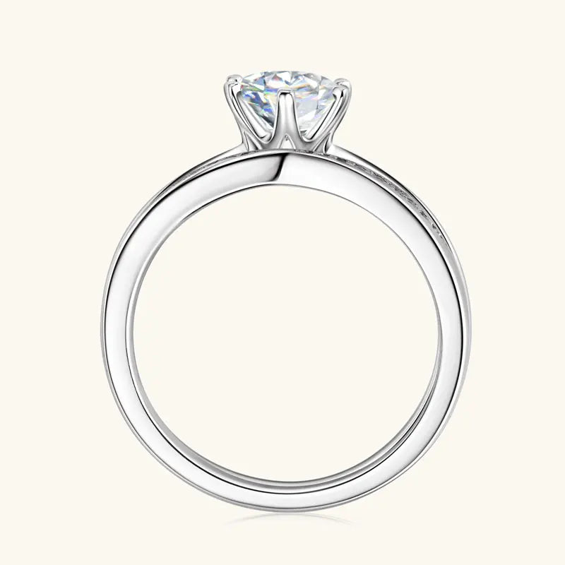 1CT Moissanite Wedding Ring for Women | 925 Silver D VVS1 | Diamonds Grace