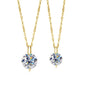 2ct Moissanite Pendant Necklace | 925 Sterling Silver Round Brilliant Cut | Diamonds Grace