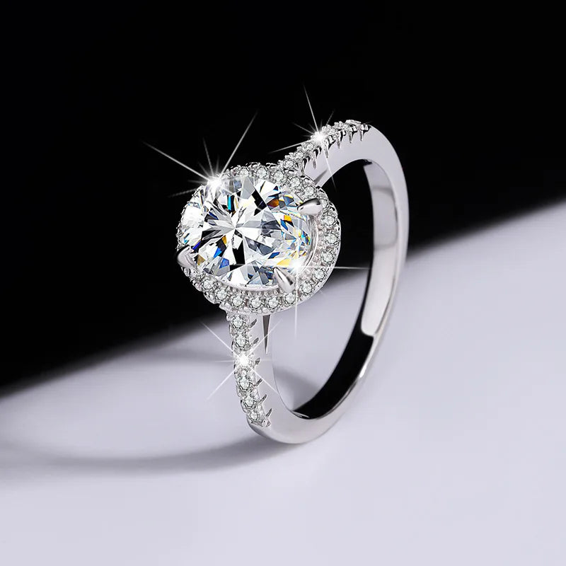 2ct Oval Moissanite Engagement Ring
