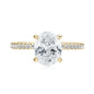 Oval Cut Moissanite Engagement Ring | 3CT D Color VVS1 | S925 Sterling Silver | Diamonds Grace