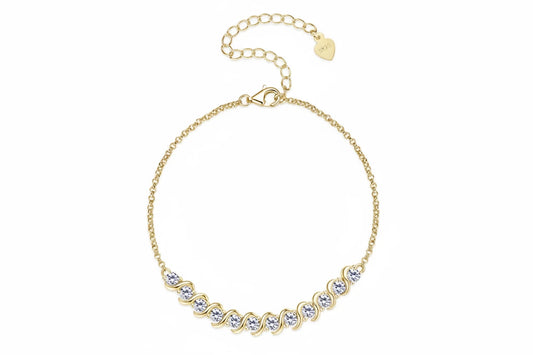 Moissanite Tennis Bracelet 925 Sterling Silver | Diamonds Grace