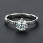 1 Carat Moissanite Engagement Ring | 925 Silver | Diamonds Grace
