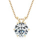 925 Sterling Silver Moissanite Pendant Necklace for Women | Engagement Gift | Diamonds Grace