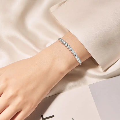 Moissanite Tennis Bracelet 925 Sterling Silver | Diamonds Grace