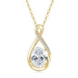 2.0CT Oval Moissanite Pendant Necklace | 925 Sterling Silver | Diamonds Grace
