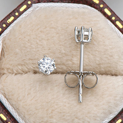 VVS Moissanite Stud Earrings 3mm | 925 Sterling Silver | Diamonds Grace