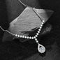 1ct Moissanite Y Lariat Necklace | 925 Sterling Silver | Diamonds Grace
