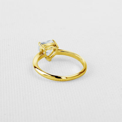 1.2CT Heart Cut Moissanite Solitaire Engagement Ring | 10K Solid Gold | Diamonds Grace