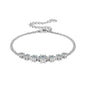 7-Stone Moissanite Claw Bracelet | 925 Sterling Silver | Diamonds Grace