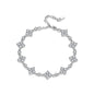 Four Leaf Clover Moissanite Bracelet | 925 Silver Adjustable | Diamonds Grace