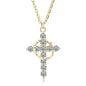 Moissanite Cross Pendant Necklace