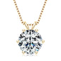 925 Sterling Silver Moissanite Pendant Necklace for Women | Engagement Gift | Diamonds Grace