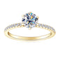 Round Cut Moissanite Engagement Ring 1ct D Color VVS | 925 Silver | Diamonds Grace
