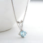 Oval Cut Amethyst Pendant Necklace | 925 Silver White Gold | Diamonds Grace