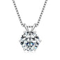 925 Sterling Silver Moissanite Pendant Necklace for Women | Engagement Gift | Diamonds Grace