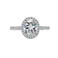 2ct Oval Moissanite Engagement Ring