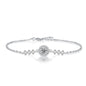 925 Sterling Silver Moissanite Bracelet | Adjustable Infinity Hand Chain | Diamonds Grace
