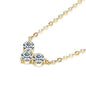 Moissanite 3-Stone Heart Pendant Necklace 925 Silver | Diamonds Grace