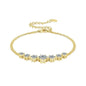 7-Stone Moissanite Claw Bracelet | 925 Sterling Silver | Diamonds Grace