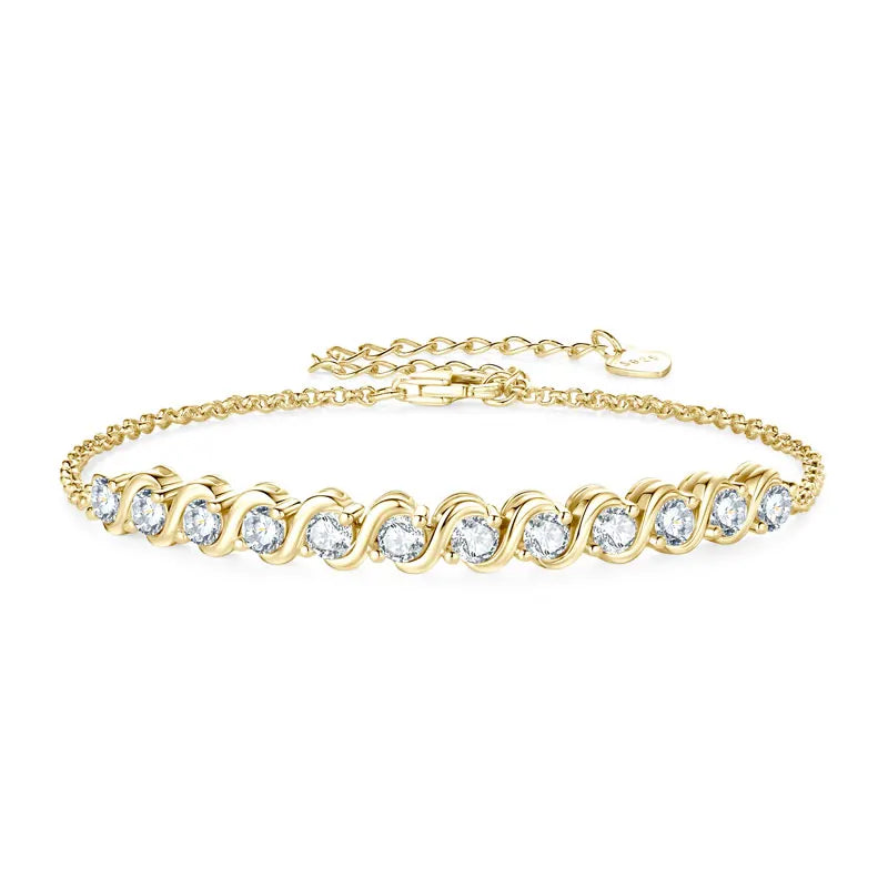 Moissanite Tennis Bracelet 925 Sterling Silver | Diamonds Grace