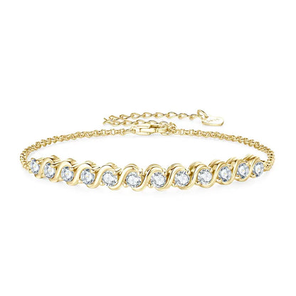 Moissanite Tennis Bracelet 925 Sterling Silver | Diamonds Grace
