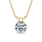925 Sterling Silver Moissanite Pendant Necklace for Women | Engagement Gift | Diamonds Grace