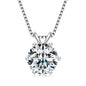 925 Sterling Silver Moissanite Pendant Necklace for Women | Engagement Gift | Diamonds Grace