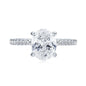 Oval Cut Moissanite Engagement Ring | 3CT D Color VVS1 | S925 Sterling Silver | Diamonds Grace
