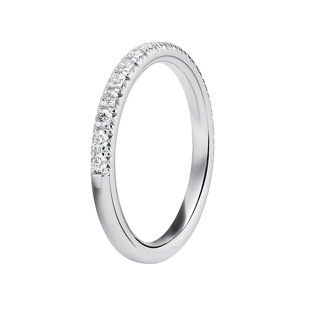 GRA Moissanite Tennis Ring | Stackable Eternity Band | 925 Sterling Silver | Diamonds Grace