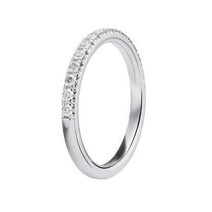 GRA Moissanite Tennis Ring | Stackable Eternity Band | 925 Sterling Silver | Diamonds Grace
