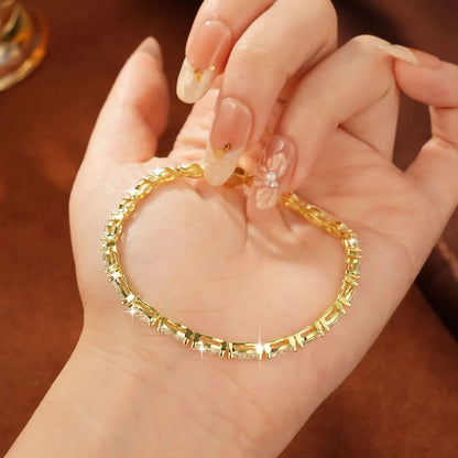 Marquise Cut Moissanite Tennis Bracelet 0.3ct | 14K Gold Filled | Diamonds Grace