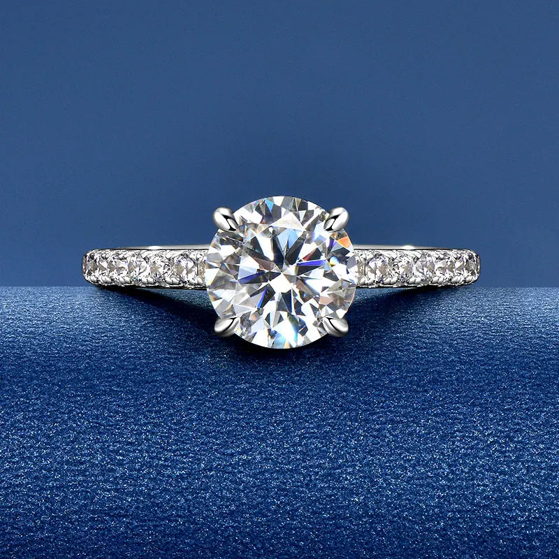 2CT Moissanite Engagement Ring 925 Sterling Silver | Diamonds Grace