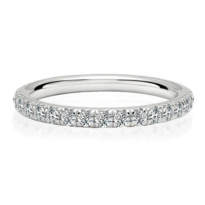 GRA Moissanite Tennis Ring | Stackable Eternity Band | 925 Sterling Silver | Diamonds Grace