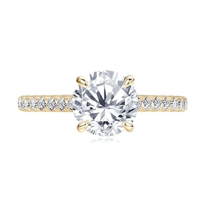 2CT Moissanite Engagement Ring 925 Sterling Silver | Diamonds Grace