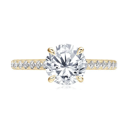 2CT Moissanite Engagement Ring 925 Sterling Silver | Diamonds Grace