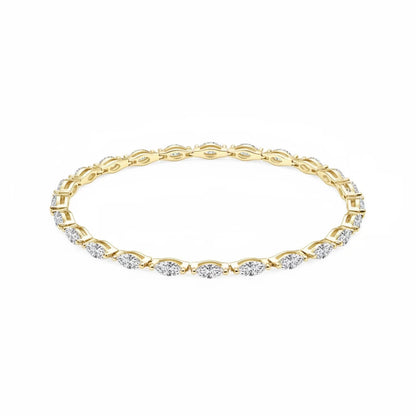 Marquise Cut Moissanite Tennis Bracelet 0.3ct | 14K Gold Filled | Diamonds Grace