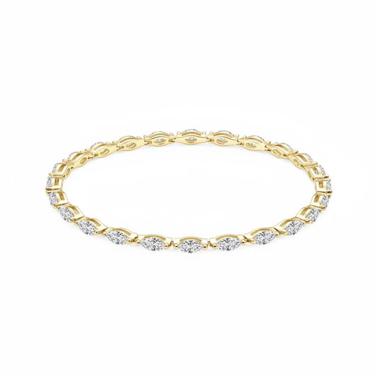 Marquise Cut Moissanite Tennis Bracelet 0.3ct | 14K Gold Filled | Diamonds Grace