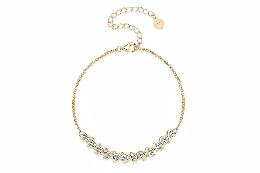 Moissanite Tennis Bracelet 925 Sterling Silver